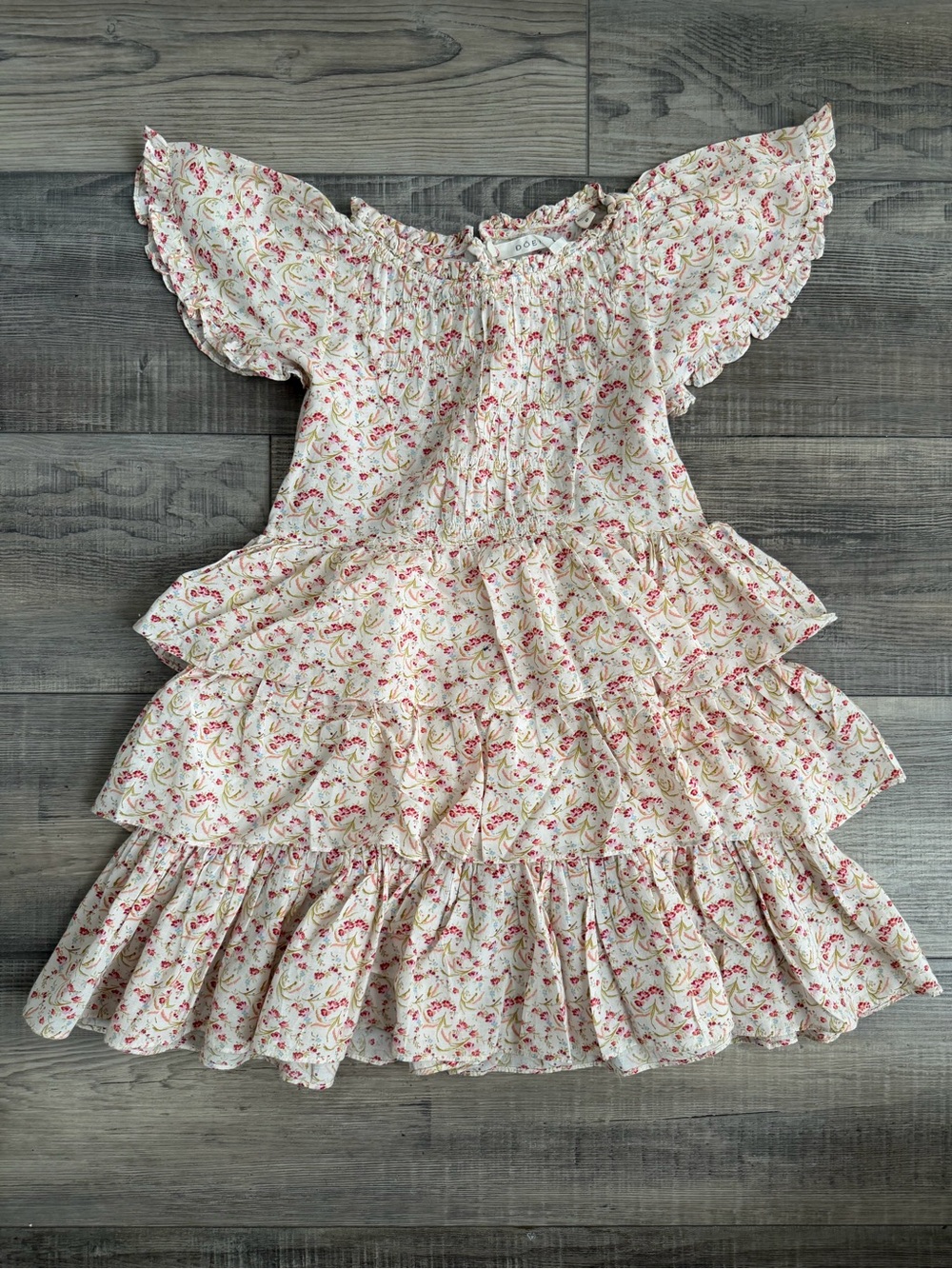 Doen Floral Tiered Girls Dress size 8